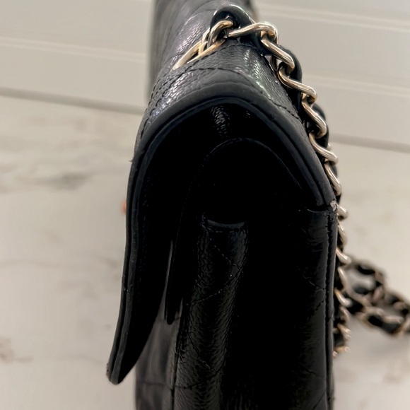 Authentic Vintage Classic Double Flap Quilted Lambskin Medium Purse NEEDS FIXING - Picture 7 of 16